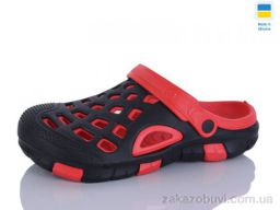 Кроксы SANLIN 2 308 чорно-червоний