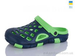 Кроксы SANLIN 2 308 зелено-т.синій