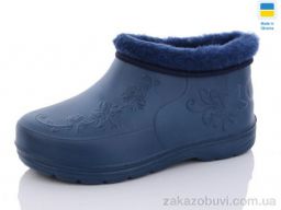 Галоши SANLIN 2 Квітка хутро т.синій