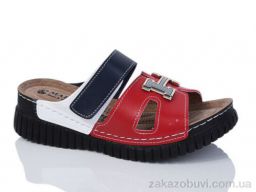 Шлепки Sali-2 08-01 червоний-сииній