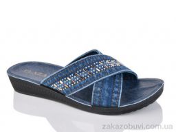 Шлепки Sali-2 24Б синій батал
