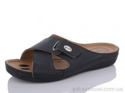 Шлепки Sali-2 1410 чорний батал