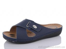 Шлепки Sali-2 1410 синій батал