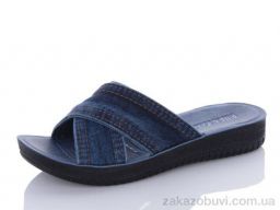 Шлепки Sali-2 01-067 синій