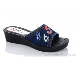 Шлепки Sali-2 ЖК011 джинс