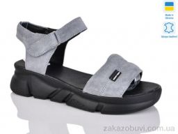 Босоножки Sali 1708-1 серый замш