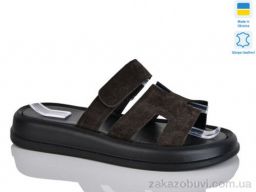 Шлепки Sali 5101-25 корич.з.