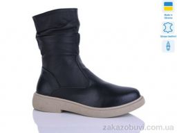 Ботинки Sali 19 чорний к беж-п.зима