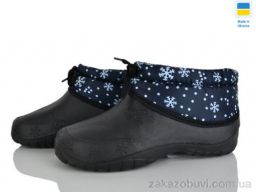 Галоши Selena 810 калоші сніжинка синій