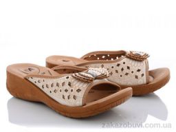 Шлепки Selena 4064 бежевый