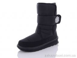 Дутики Selena 112-8снеж. чор.ч/п