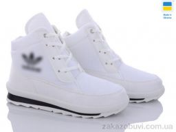 Ботинки Selena 117AD білий б/п смужка.