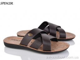 Шлепки Spencer 3310 коричневий