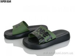 Шлепки Super Gear 01-6216 green
