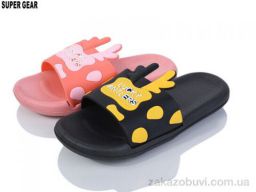 Шлепки Super Gear 02-759 black-pink mix