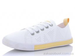 Кроссовки YUEMINGZHU HB53 white-yellow