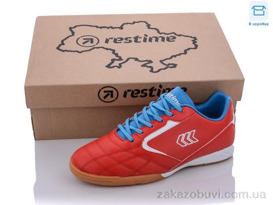 Футбольне взуття Restime DWB22030 red-white-skyblue Футбольне взуття Restime DWB22030 red-white-skyblue