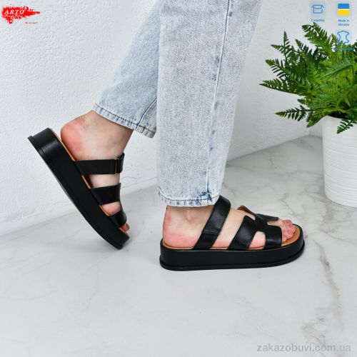 miss curry \ Шлепки ARTO 197 чорий к. #2