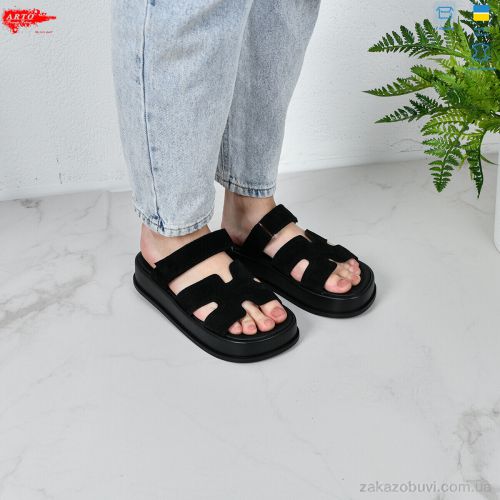 miss curry \ Шлепки ARTO 197 чорний з. #2