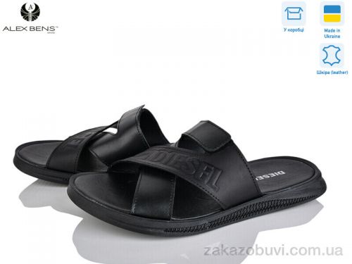  \ Шлепки Alex Bens Di2 чорний #2
