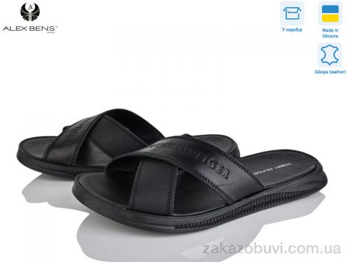  \ Шлепки Alex Bens T412 чорний #2