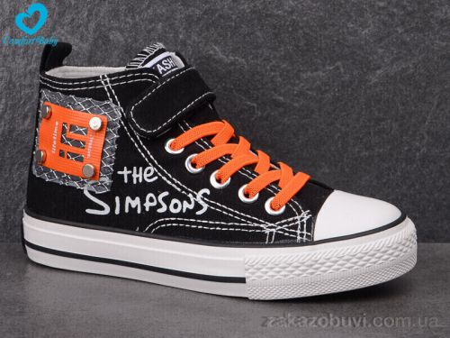 Anmei \ Кеды Comfort-baby 9111 чорно-помаранчевий #2