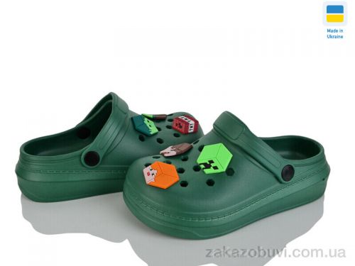 Anmei \ Кроксы Golden Lion 312-1 зелений #2